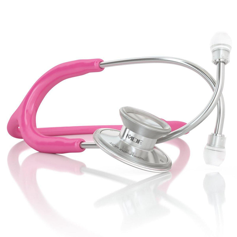 Acoustica® Stethoscope - Bright Pink - MDF Instruments Canada