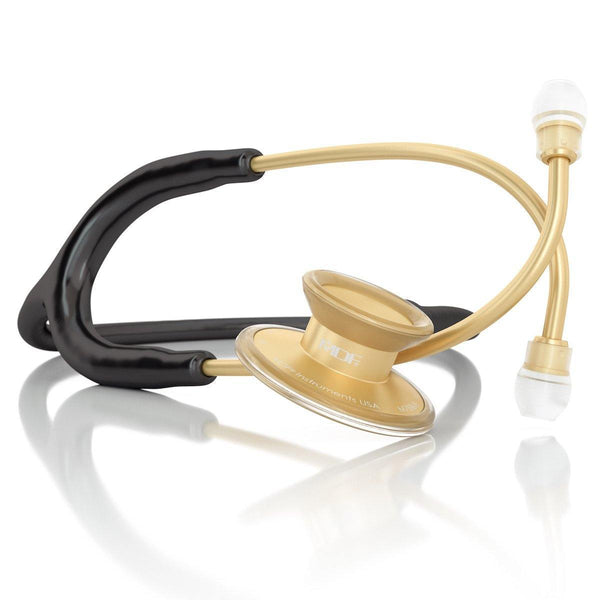 Acoustica® Stethoscope - Black/Gold - MDF Instruments Canada
