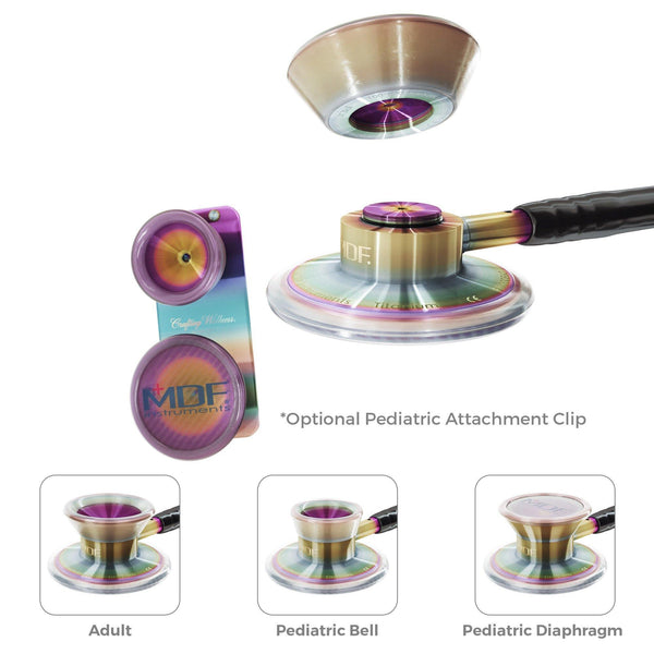 Pediatric Attachment with Clip - Kaleidoscope - For MD One® Epoch® Titanium Stethoscope - MDF Instruments Canada