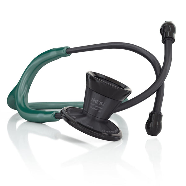 ProCardial® Titanium Cardiology Stethoscope - Green/BlackOut - MDF Instruments Canada