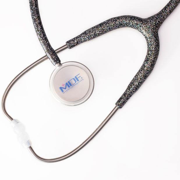 MD One® Adult Stethoscope - Black Glitter - MDF Instruments Canada