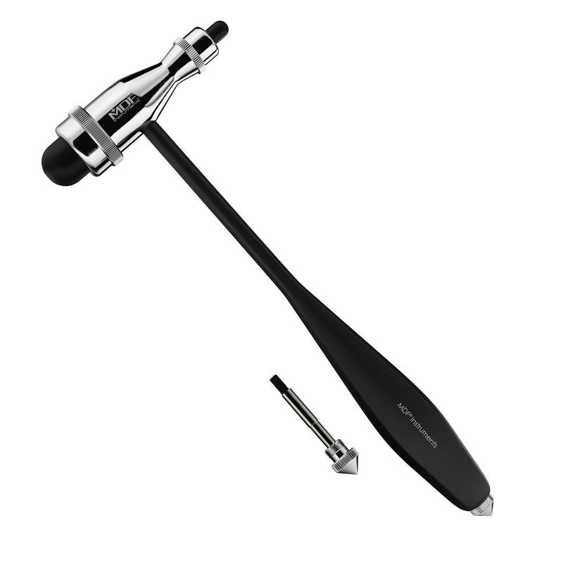 Tromner Reflex Hammer with Built-In Brush - Black - MDF Instruments Canada