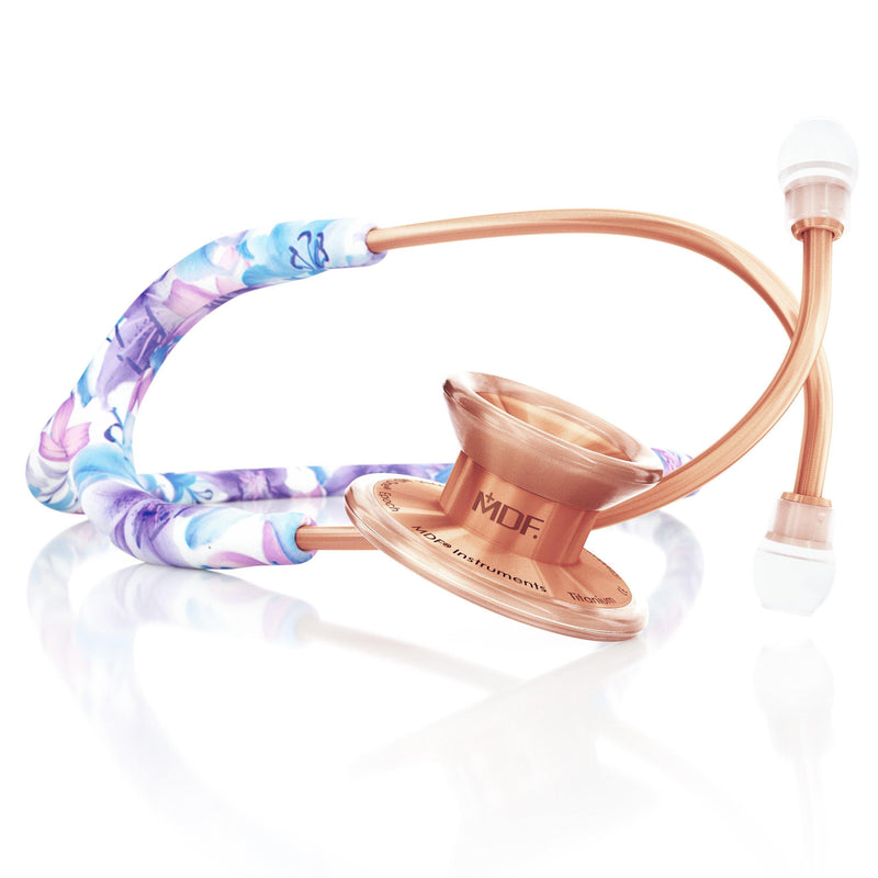 MD One® Epoch® Titanium Adult Stethoscope - Monet/Rose Gold - MDF Instruments Canada