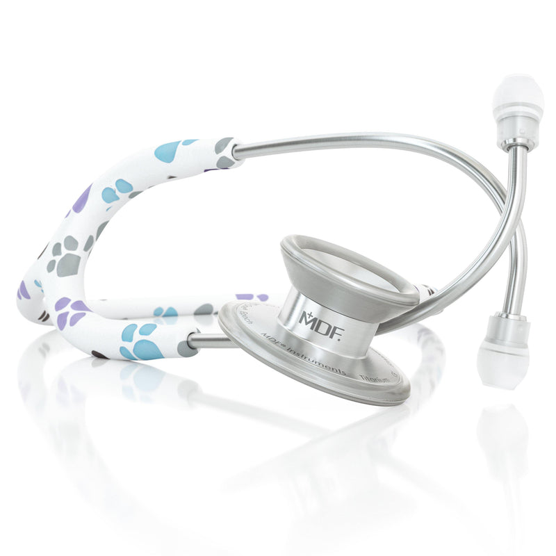 MD One® Epoch® Titanium Adult Stethoscope - Paws - MDF Instruments Canada