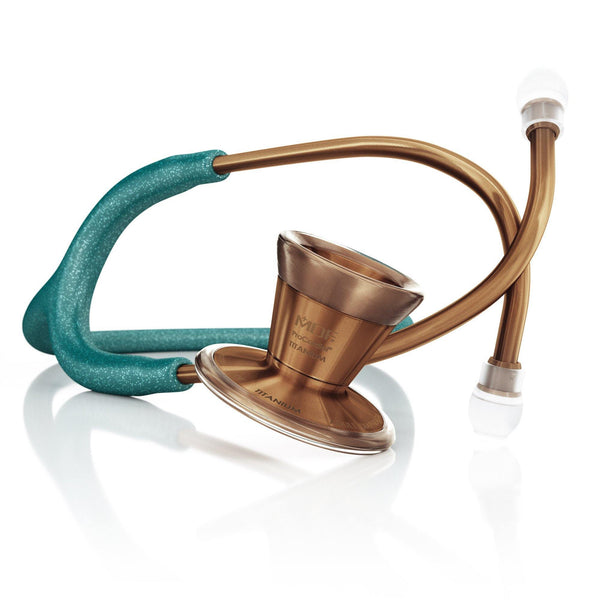 ProCardial® Titanium Cardiology Stethoscope - Green Glitter/Cyprium - MDF Instruments Canada