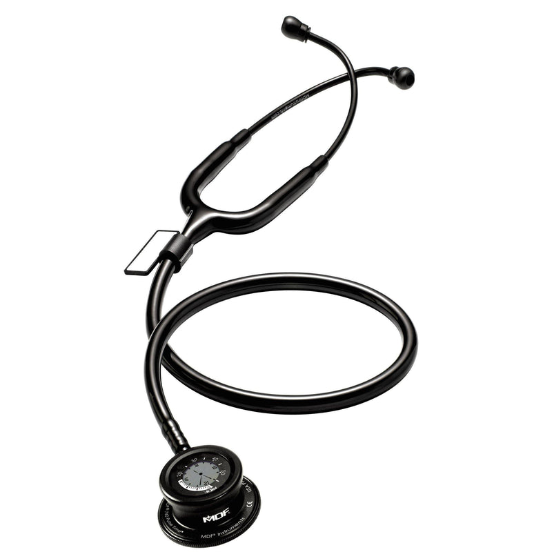 Pulse Time® Stethoscope - Black/BlackOut - MDF Instruments Canada
