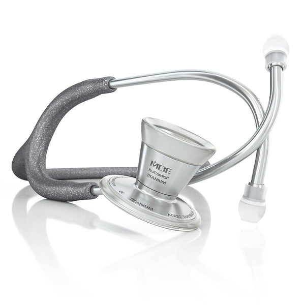 ProCardial® Titanium Cardiology Stethoscope - Grey Glitter - MDF Instruments Canada