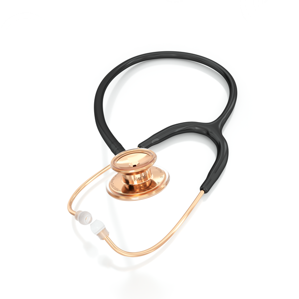 MD One® Adult Stethoscope - Black/Rose Gold