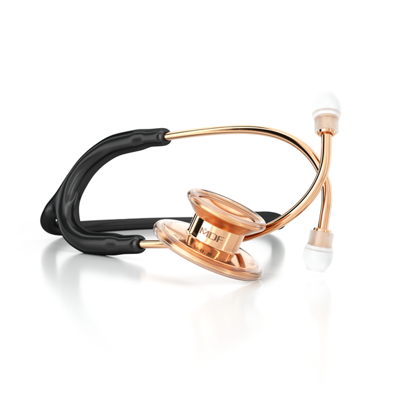 MD One® Adult Stethoscope - Black/Rose Gold